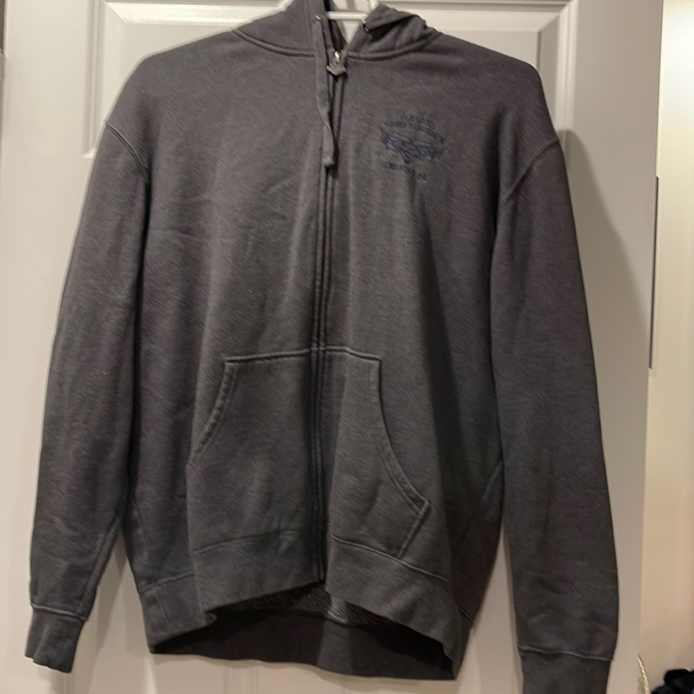 Harley-Davidson Charcoal Gray Zip Hoodie Jacket